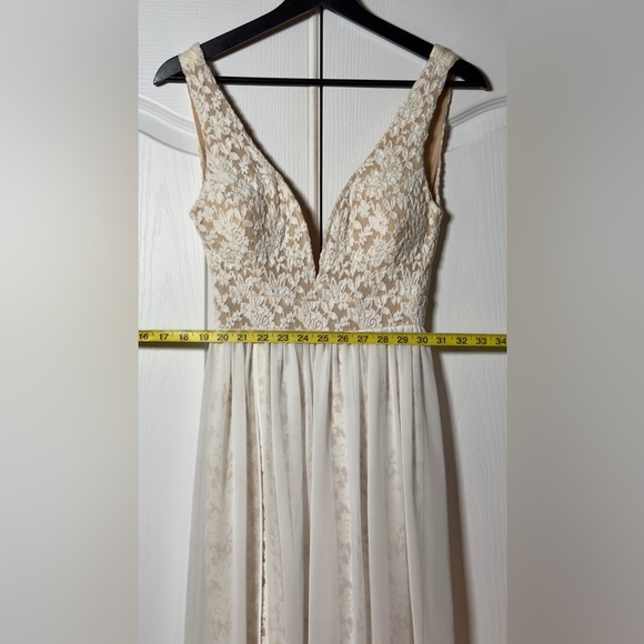 Ark & Co | White Floral V Neck Maxi Dress | Women's Small (S) - Picture 8 of 12